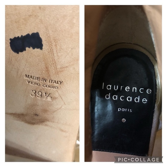 Laurence Dacade Deric Leather Studded Spike Quilted Cutout Block Heel Bootie 8.5 - Picture 16 of 16